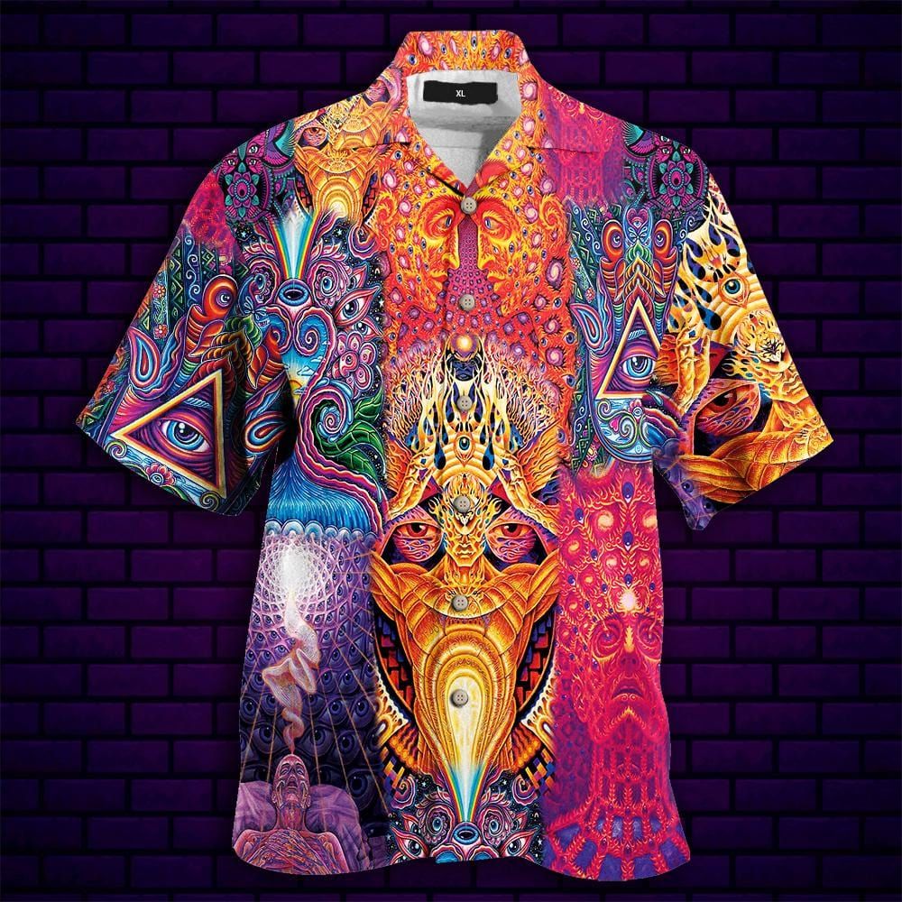 Felacia [Hawaii Shirt] Amazing Visual Arts Of The Eyes Unisex Hawaiian Aloha Shirt-ZX2826